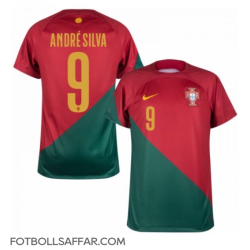 Portugal Andre Silva #9 Hemmatröja VM 2022 Kortärmad